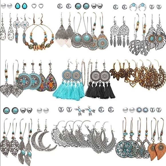 𝅺bohemian Style Set of Earrings - Picture 8 of 8